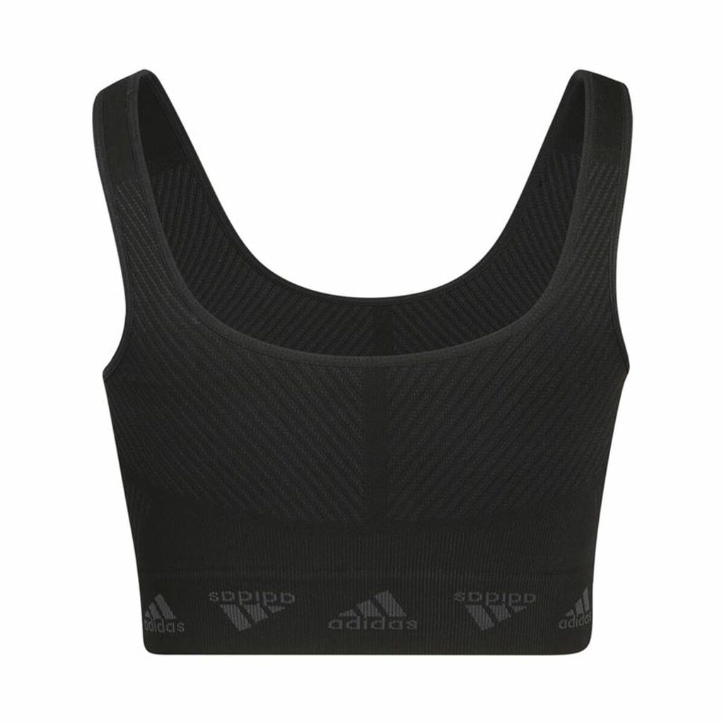 Adidas Sports Bra Aeroknit Women's Sports Bra - Black - product view 16
