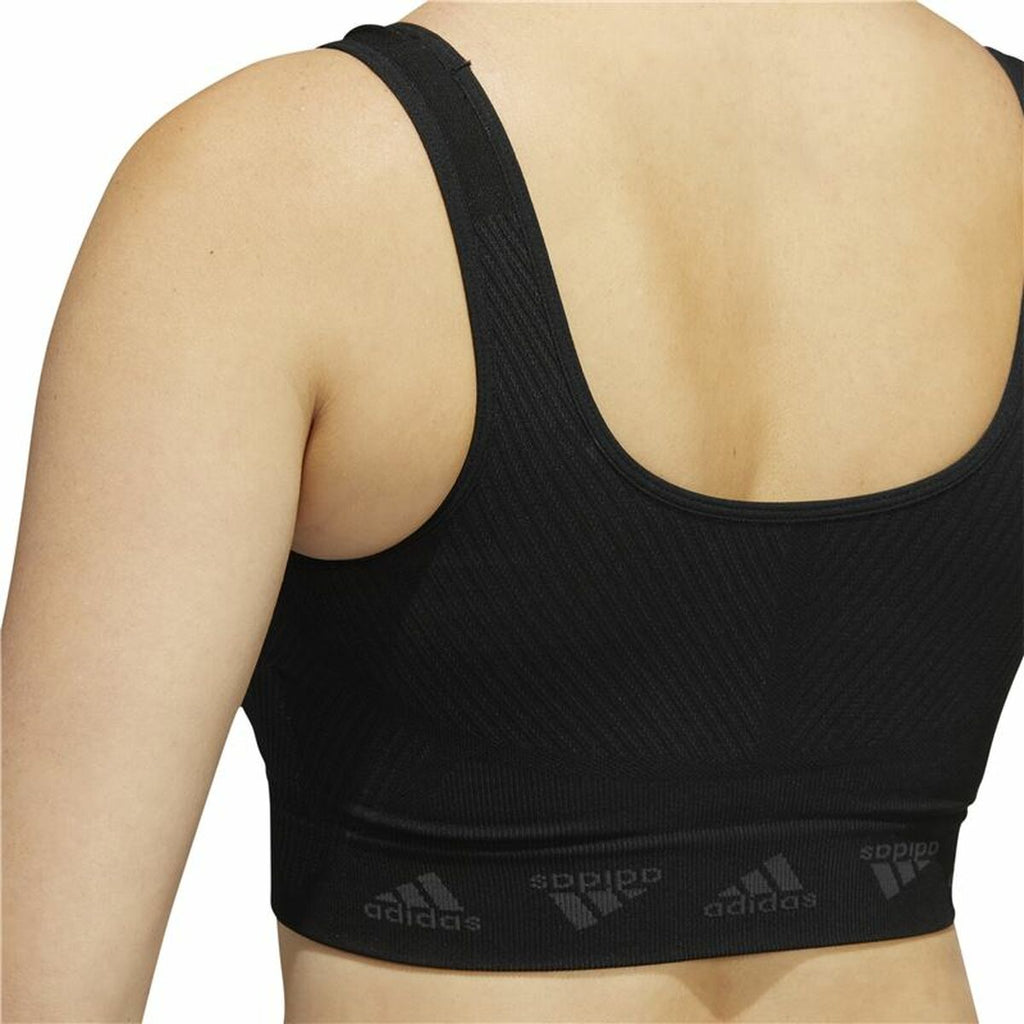 Adidas Sports Bra Aeroknit Women's Sports Bra - Black - product view 3