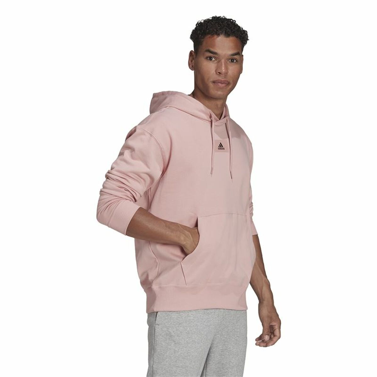 Adidas Essentials Men's Hoodie - Pink - product view 19