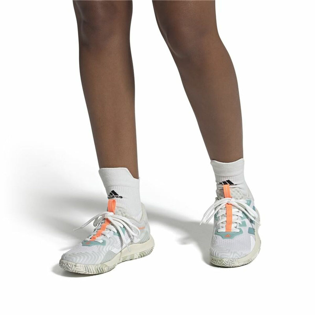 Adidas Control Solematch Women's Tennis Shoes - White - product view 3
