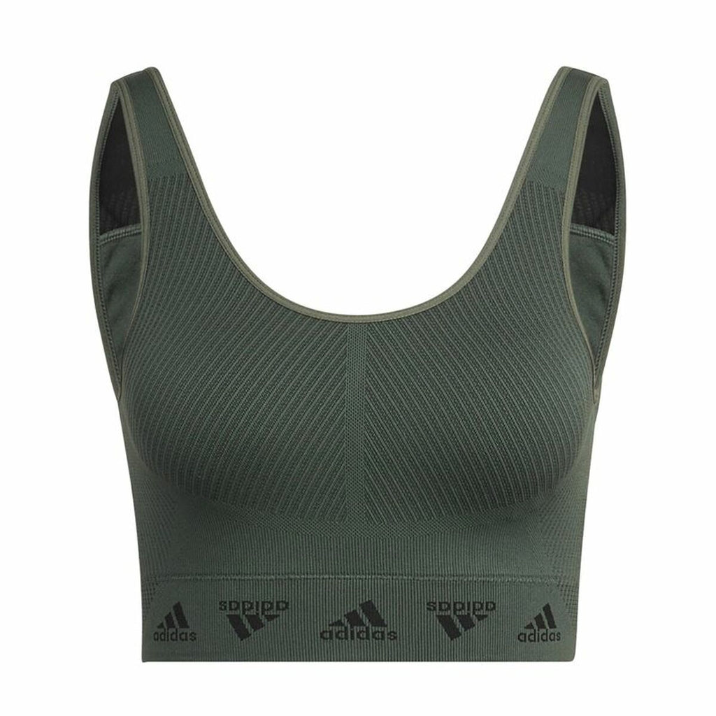 Adidas Sports Bra Aeroknit Women's Sports Bra - Olive