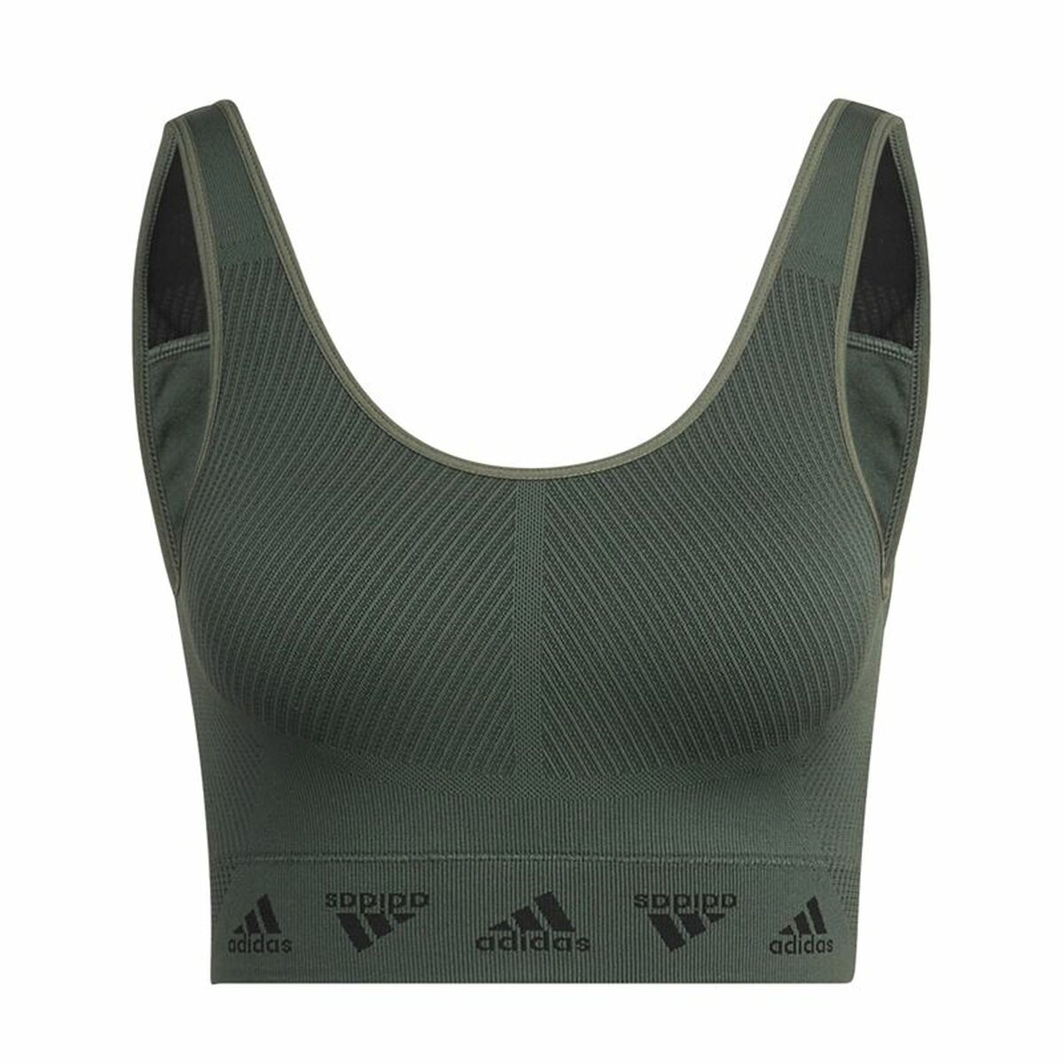 Adidas Sports Bra Aeroknit Women's Sports Bra - Olive