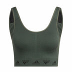 Adidas Sports Bra Aeroknit Women's Sports Bra - Olive - product view 2