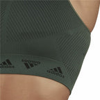 Adidas Sports Bra Aeroknit Women's Sports Bra - Olive - product view 3