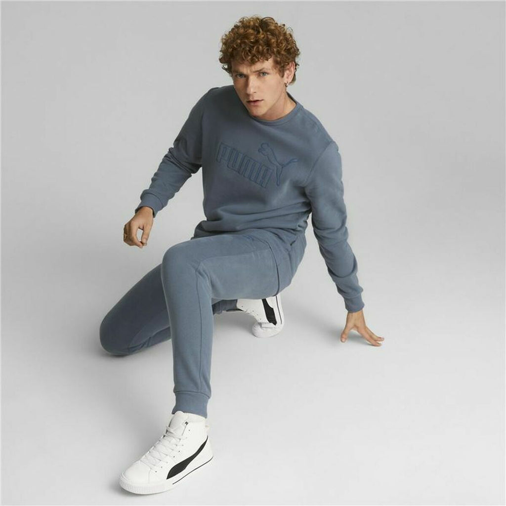 Long Sports Trousers Puma Elevated Light Blue Men
