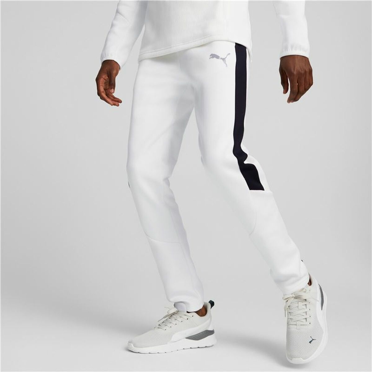 Long Sports Trousers Puma White Men