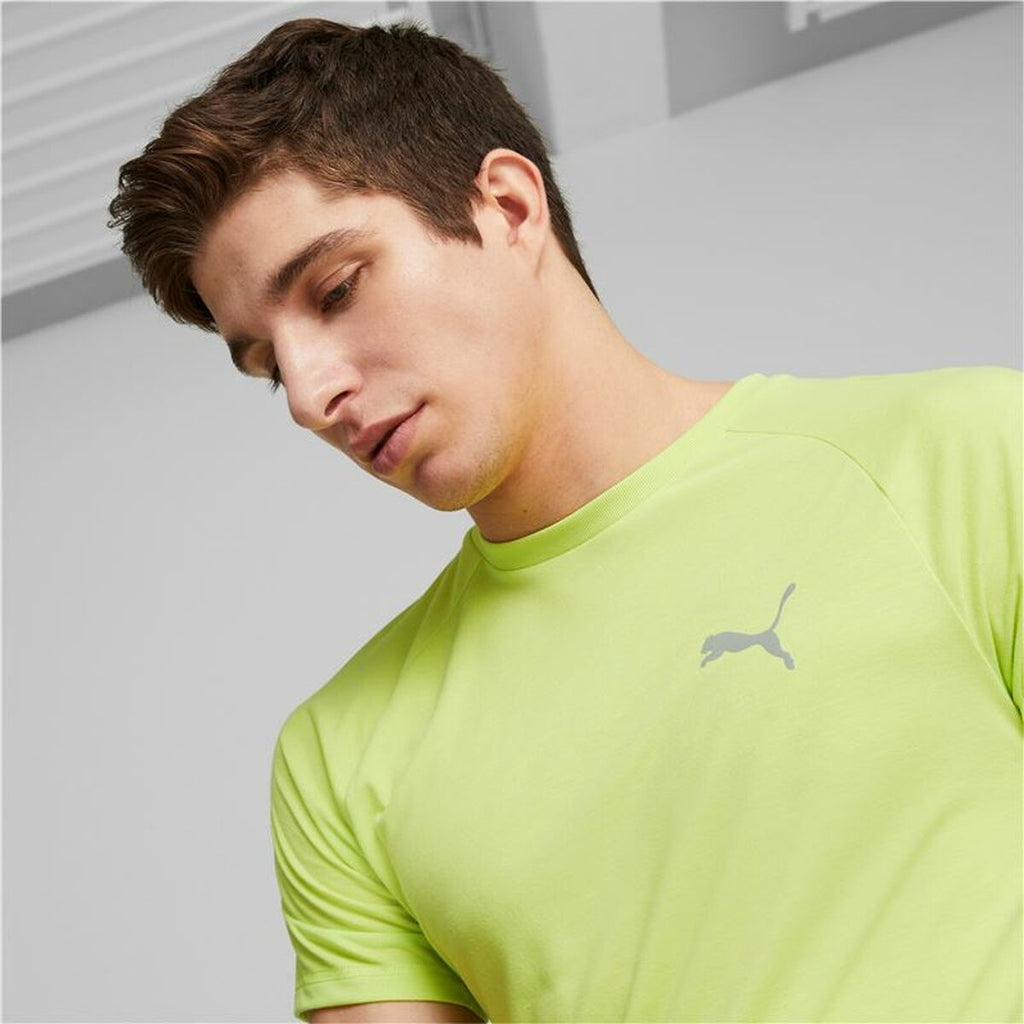 Men’s Short Sleeve T-Shirt Puma Evostripe Green
