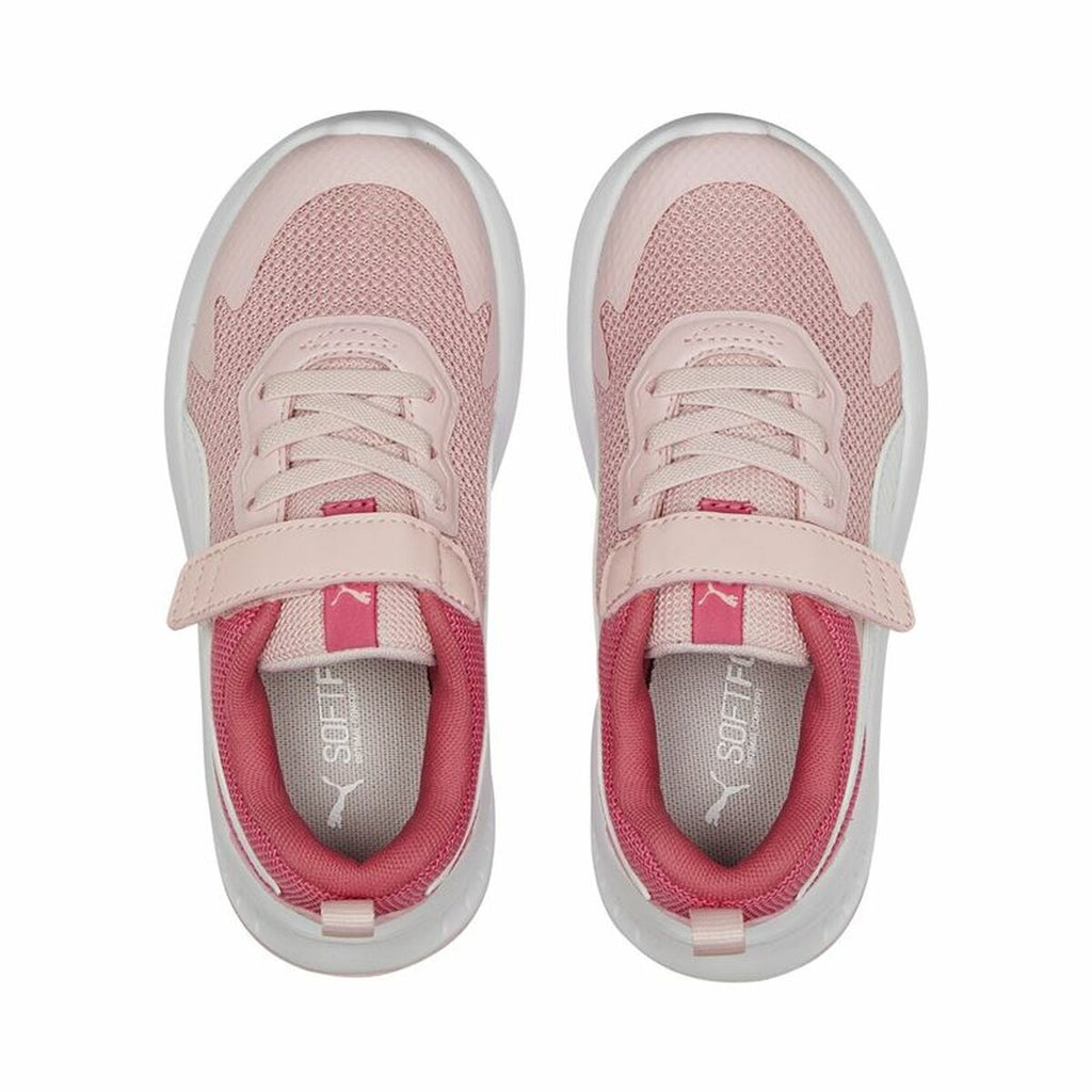 Sports Shoes for Kids Puma Evolve Run Mesh Pink White