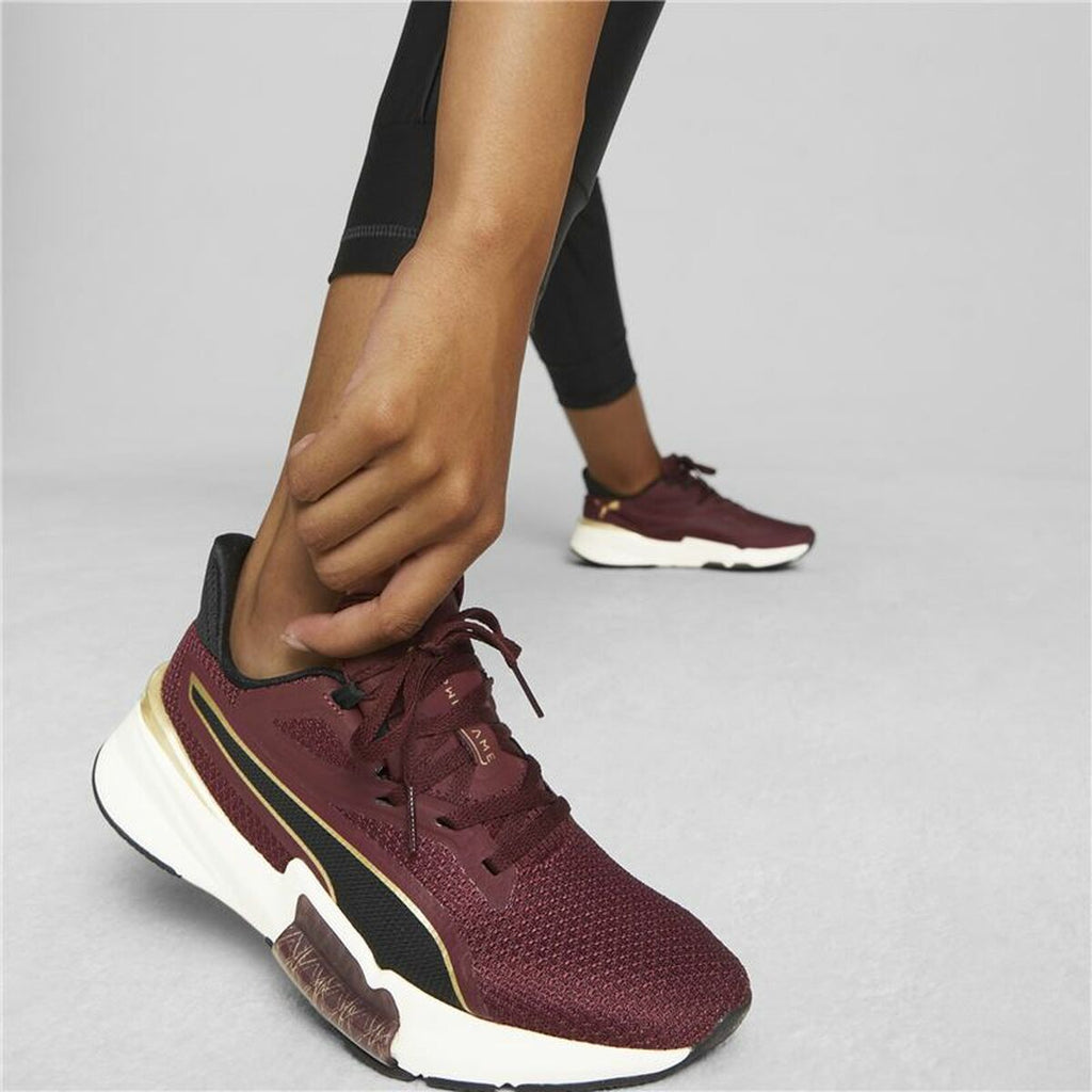 Sports Trainers for Women Puma PwrFrameTR Deco Glam Burgundy