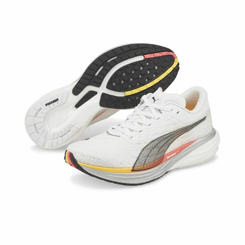 Puma Deviate Nitro Men's Running Shoes - White - product view 12