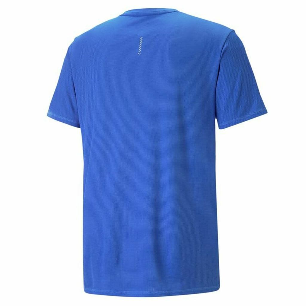 Puma Herren-Kurzarm-T-Shirt Run Favorite Logo Blau – Produktansicht 4