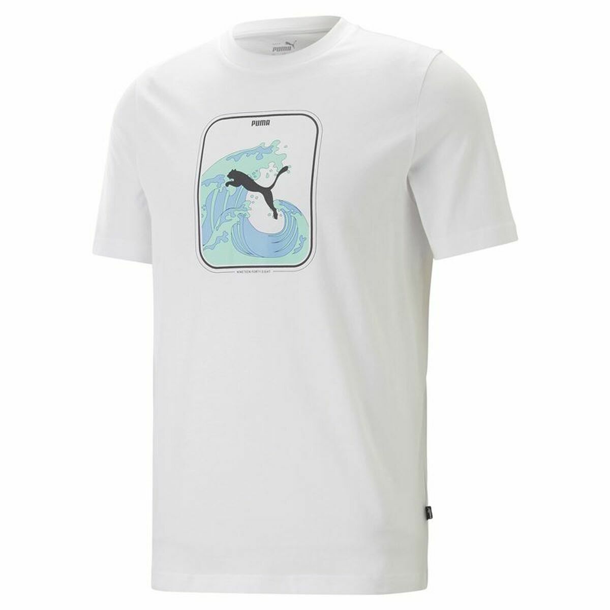 Puma T-Shirt Graphics Wave Weiß Herren – Produktansicht 1