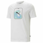 Puma T-Shirt Graphics Wave Weiß Herren – Ansicht 1