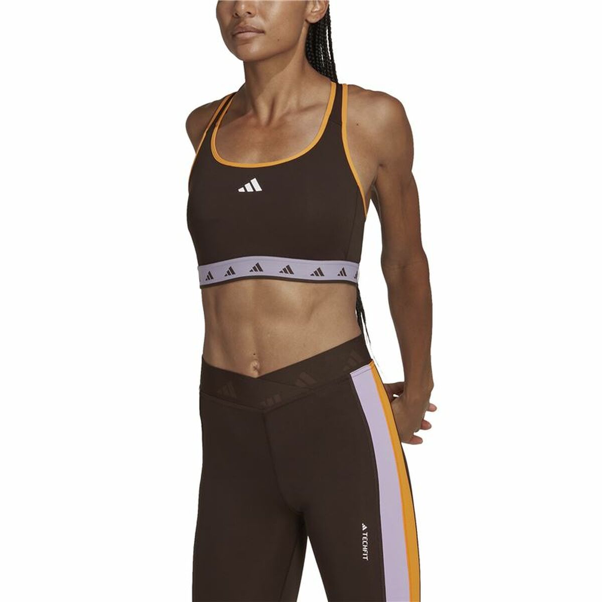 Adidas Sports Bra Hyperglam Powerreact Women's Sports Bra - Black - product view 14
