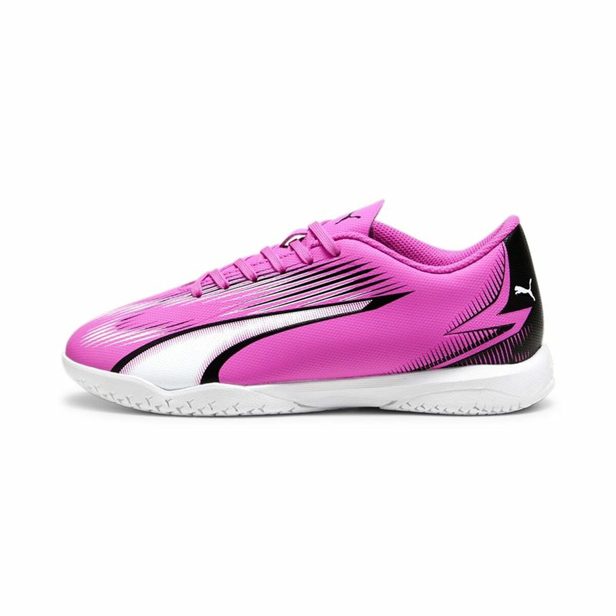 Puma Kinder-Indoor Fußball Schuhe Ultra Play Weiß Dunkel Rosa Kinder-Unisex – Produktansicht 1