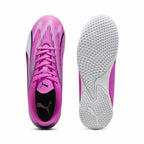 Puma Kinder-Indoor Fußball Schuhe Ultra Play Weiß Dunkel Rosa Kinder-Unisex – Produktansicht 3