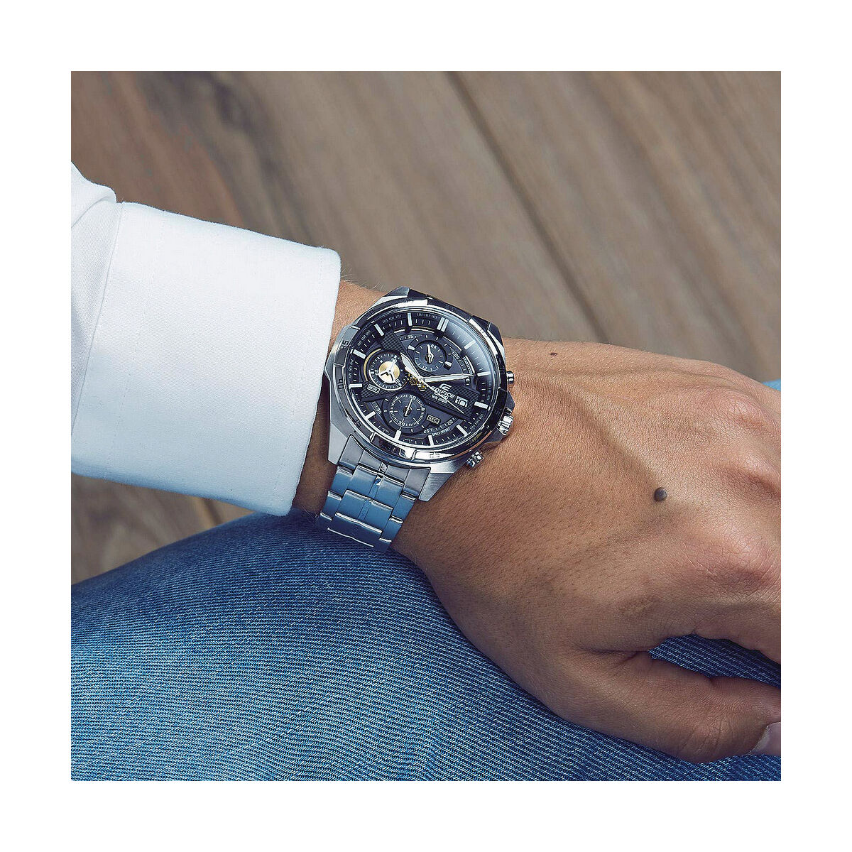 Casio EFR-556DB-2AVUEF Silver Men's Watch - Ø 48 mm - product view 6