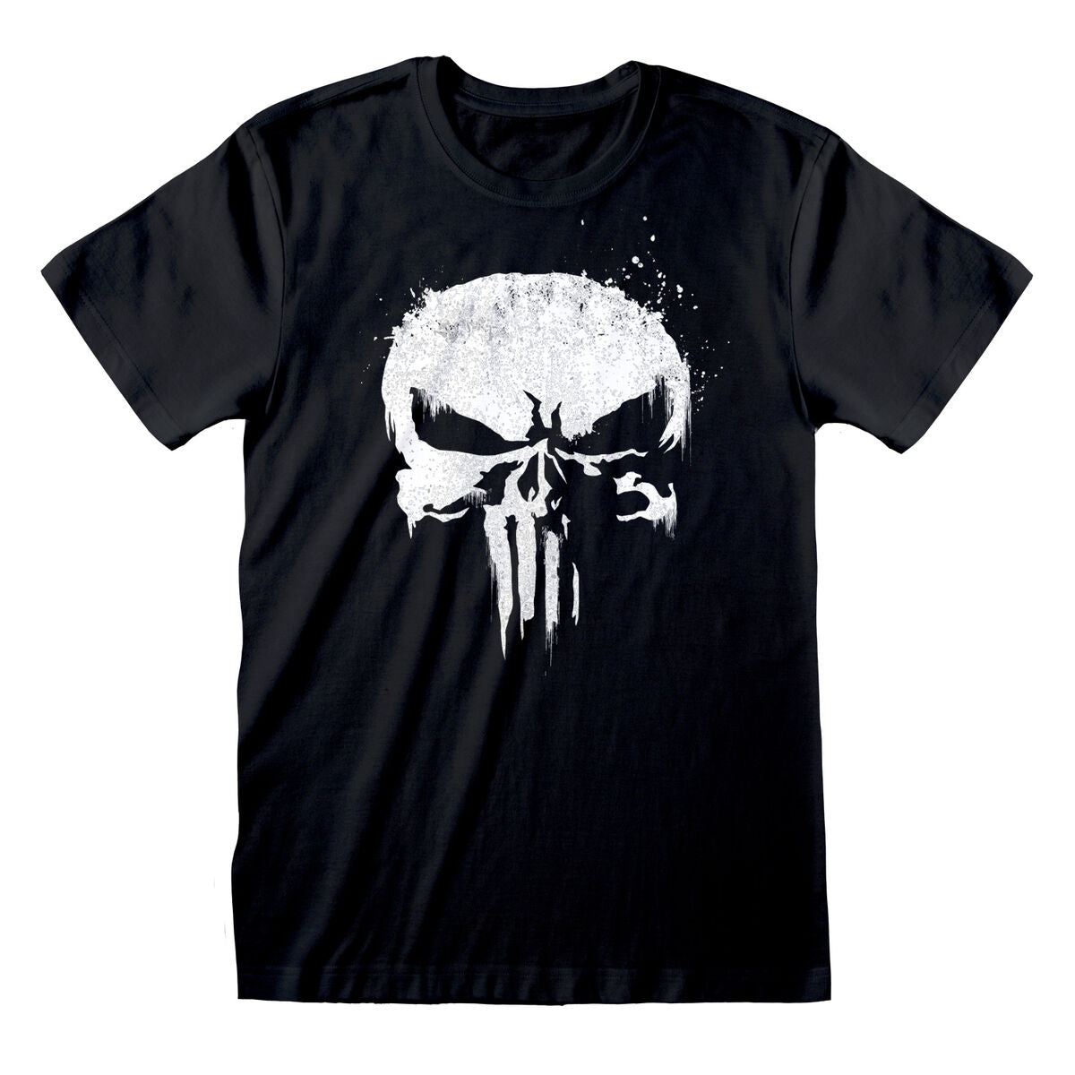 Marvel Kurzarm-T-Shirt Logo Schwarz Unisex – Produktansicht 1