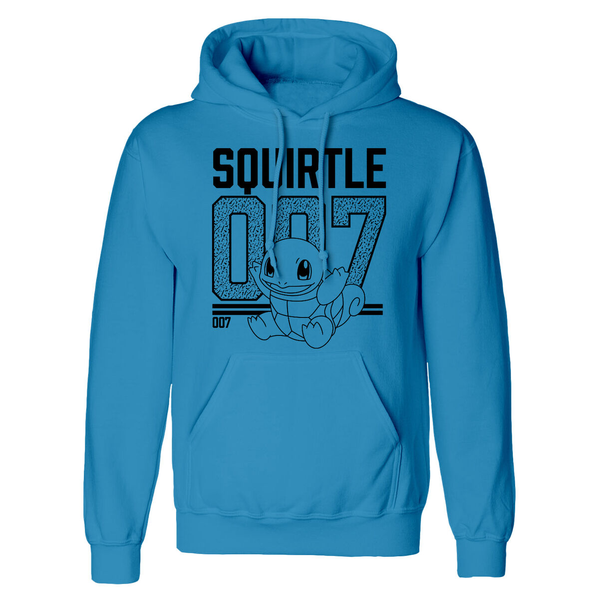 Pokémon Unisex-Hoodie Squirtle Line Art Blau – Produktansicht 1