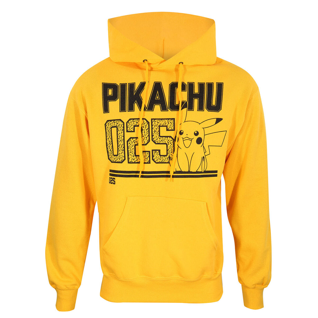 Pokémon Unisex-Hoodie Picachu Line Art Gelb – Produktansicht 1