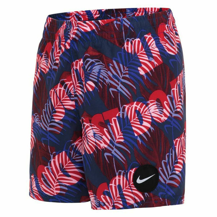 Nike 4" Volley Boys' Swim Shorts - Multicolour, Red