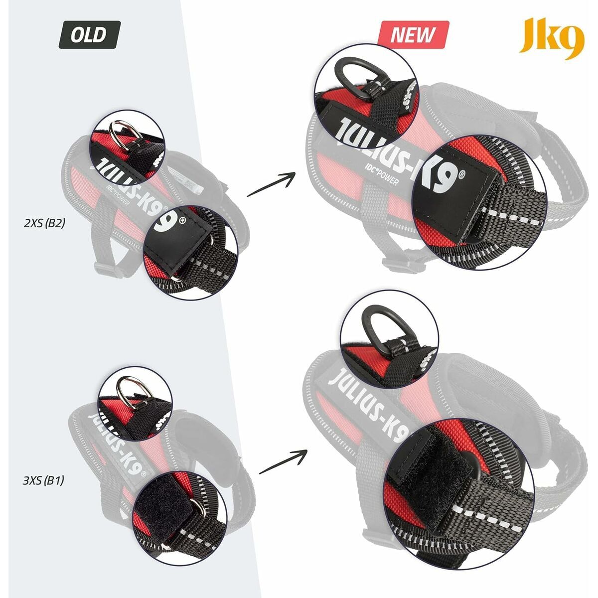 Julius K9 Hundegeschirr IDC Schwarz – Produktansicht 7