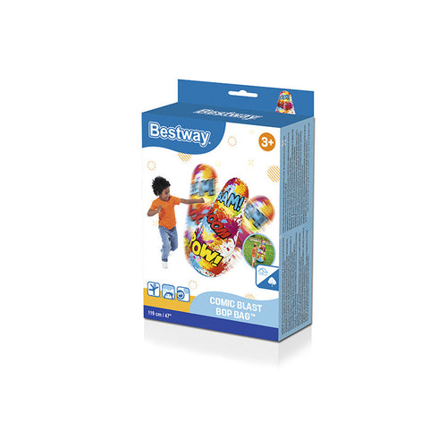 Bestway Kinder-Aufblasbar Boxing Punchbag mit Stand Comics 119 cm