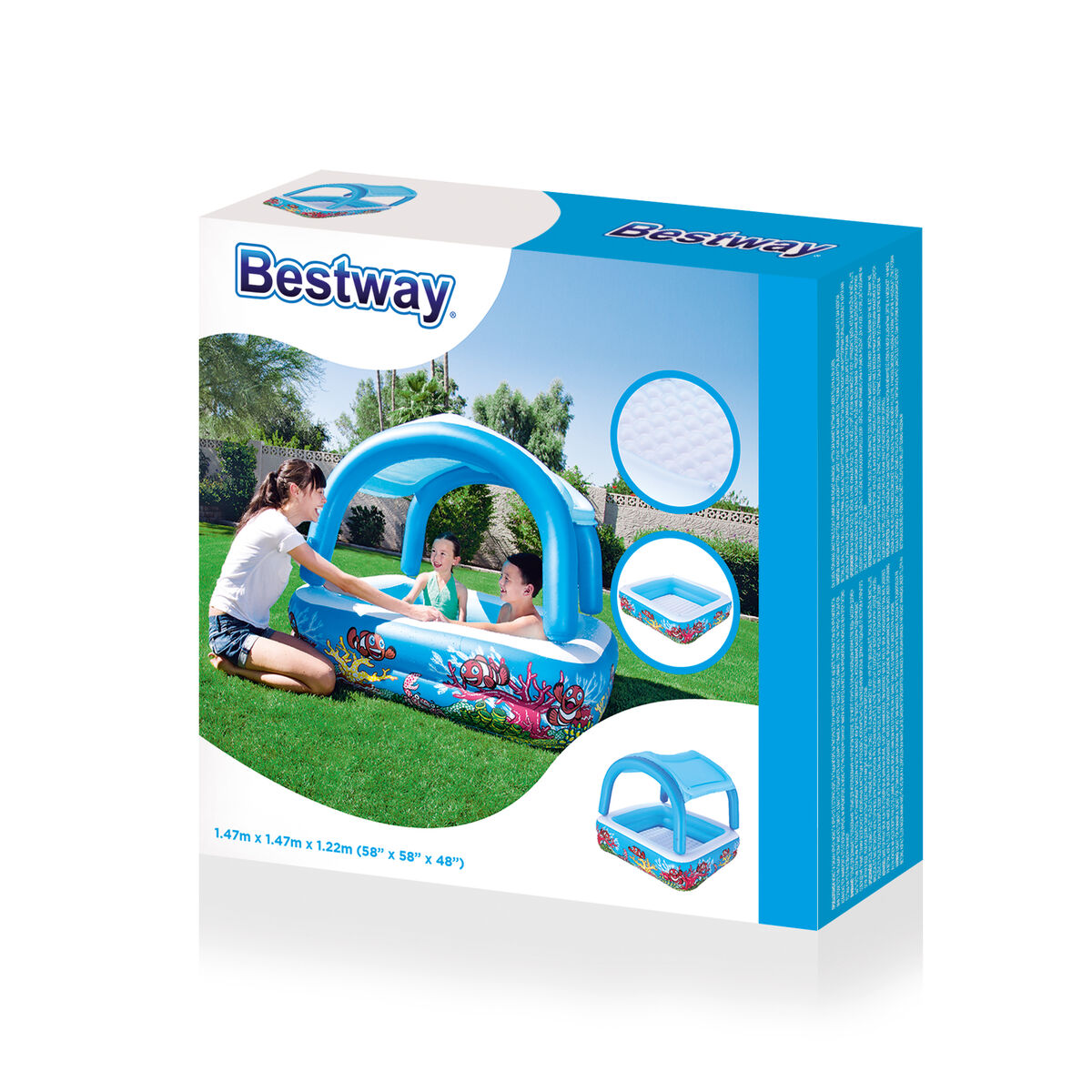 Bestway Aufblasbares Planschbecken für Kinder – Kunststoff – Produktansicht 10