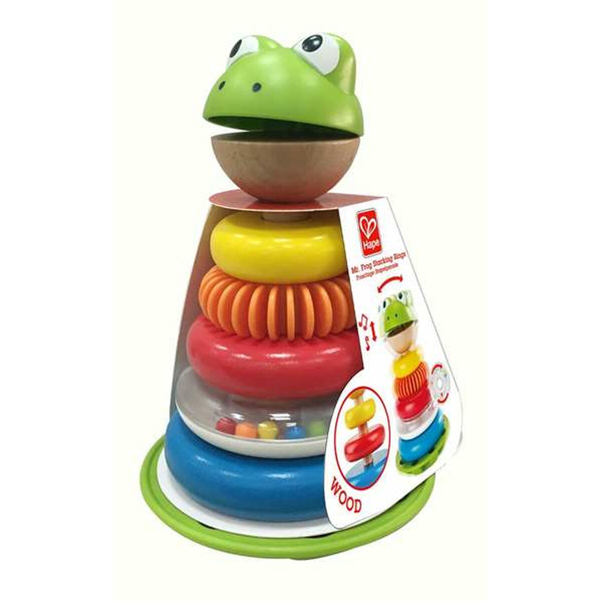 Stacking Blocks Hape Sr Frog Mehrfarbig – Produktbild 1