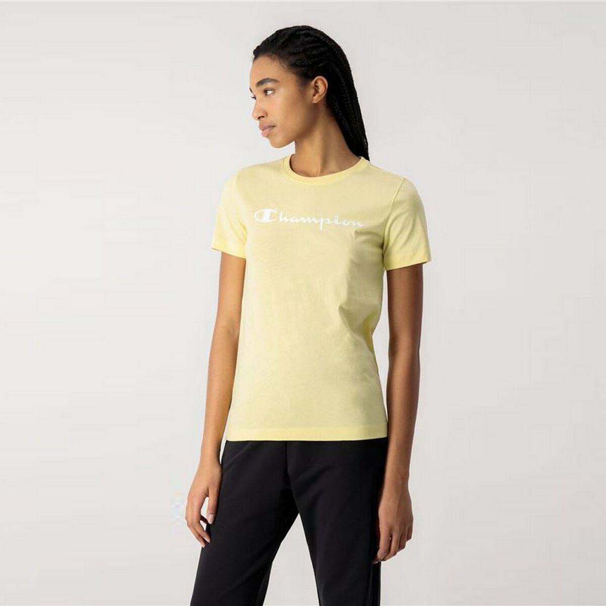 Women’s Short Sleeve T-Shirt Champion  Big Script Logo