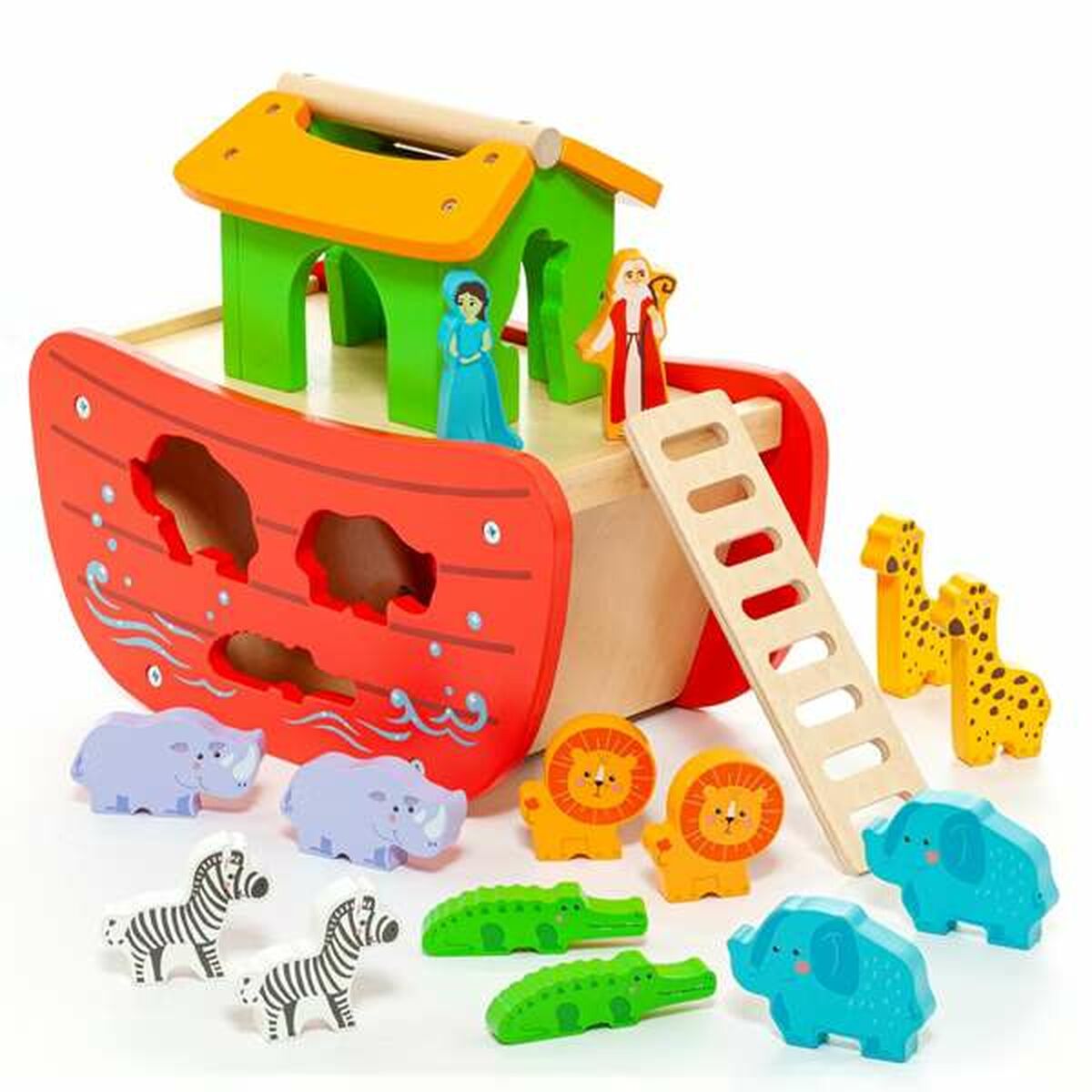 Playset Moltó Noah's ark Holz 17 Teile – Produktbild 1