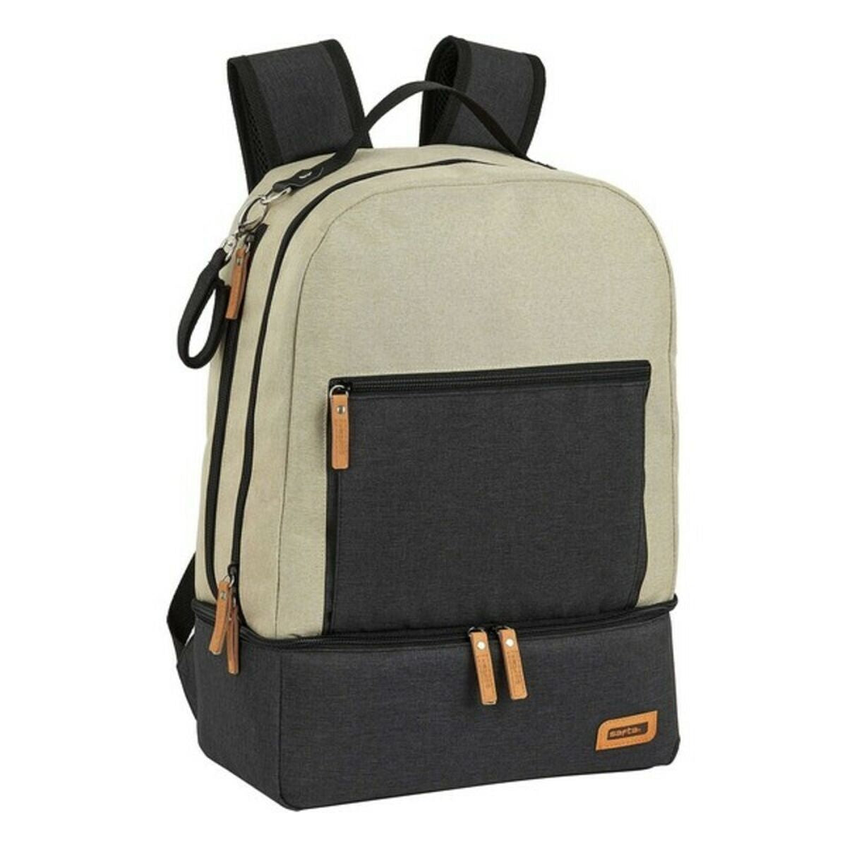 Safta Sporttasche mit Shoe Halter M883 Beige Dunkelgrau 15 L – Produktansicht 1