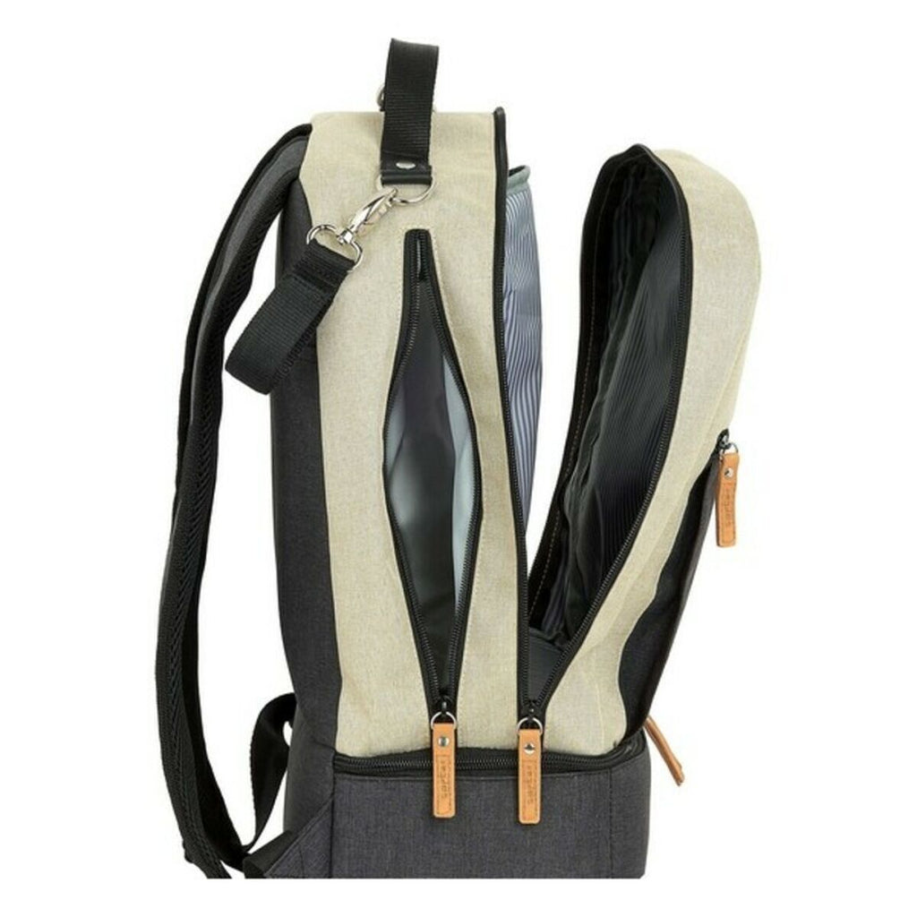 Safta Sporttasche mit Shoe Halter M883 Beige Dunkelgrau 15 L – Produktansicht 6