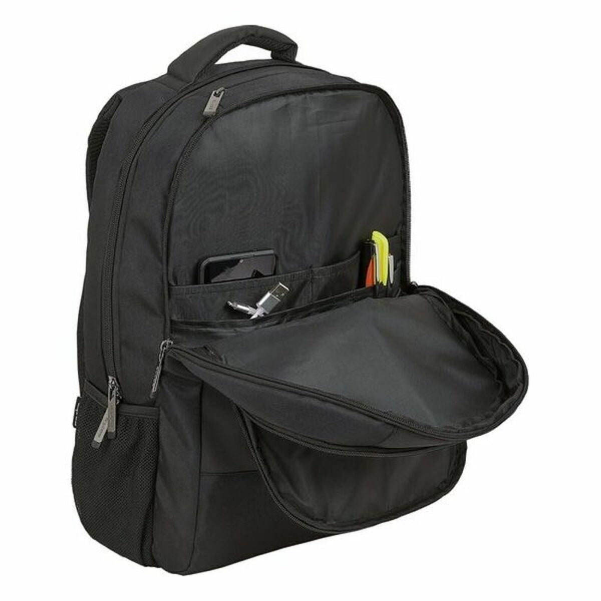 Rucksack für Notebook & Tablet mit USB Ausgang Safta 15,6'' Schwarz 30 x 43 x 16 cm – Produktansicht 4