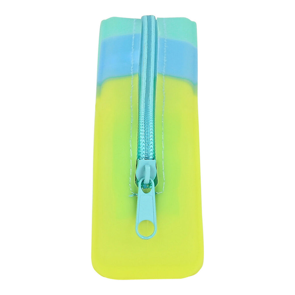 Safta Federmäppchen Blau Grün Gelb – Silicone – Ansicht 2