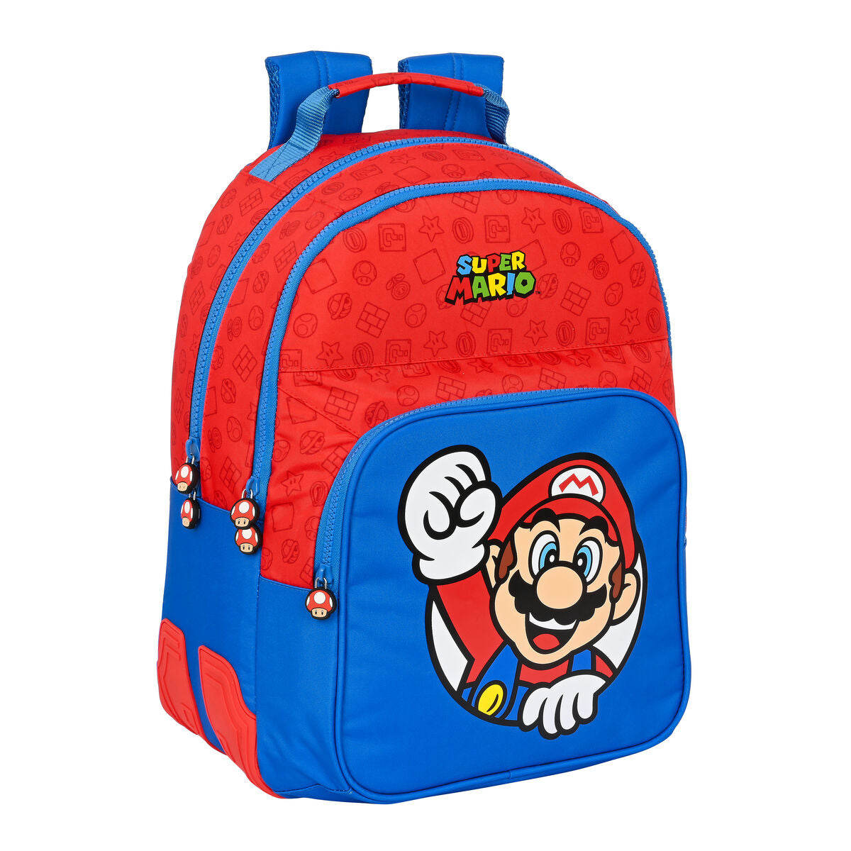 School Bag Super Mario Blau Rot 32 x 42 x 15 cm – Produktbild 1