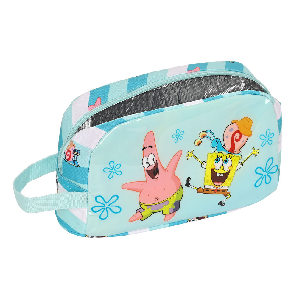 Spongebob Thermo-Lunchbox Stay positive Blau Weiß – Ansicht 3