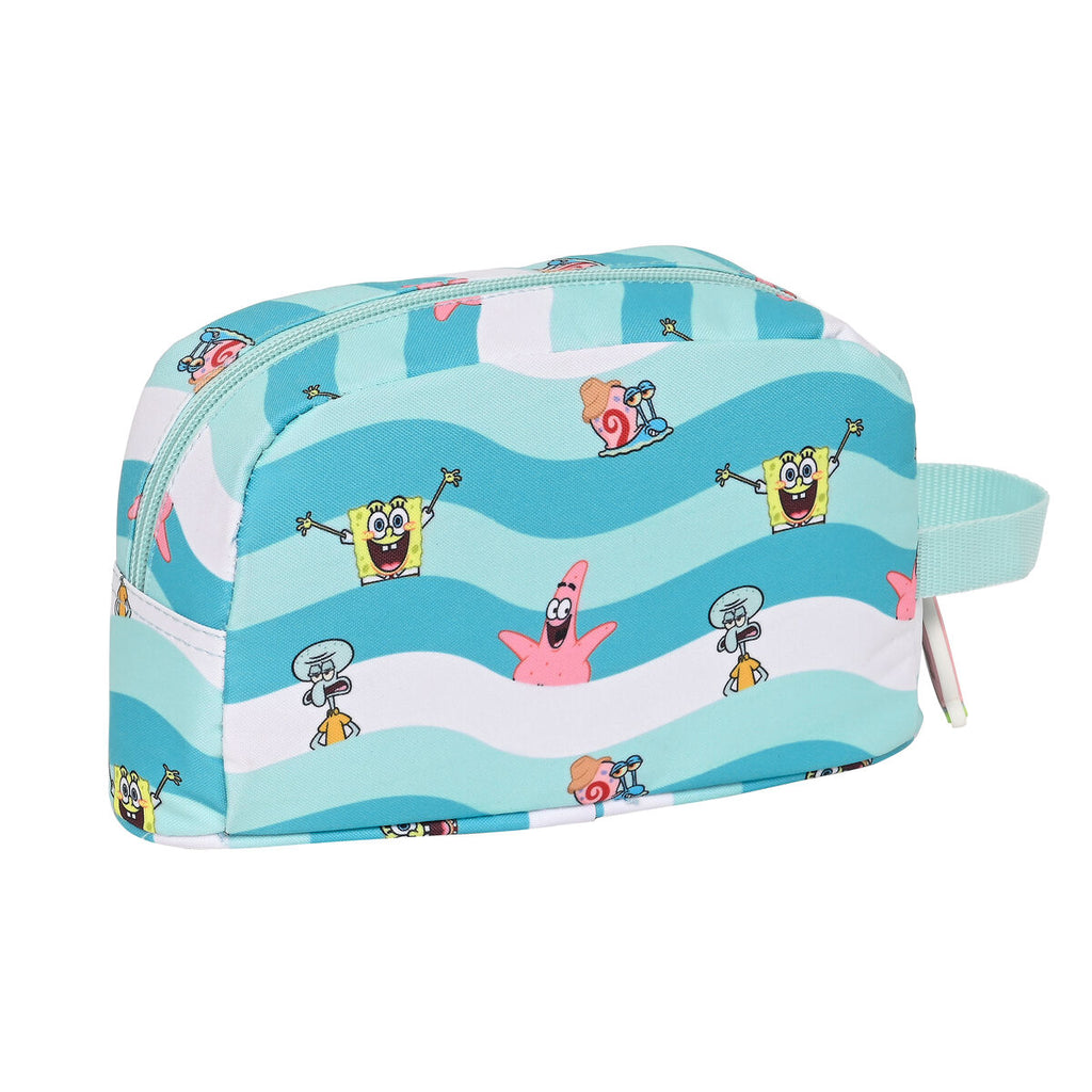 Spongebob Thermo-Lunchbox Stay positive Blau Weiß – Ansicht 2