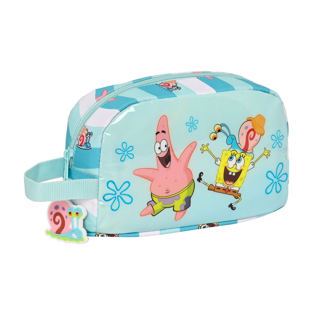 Spongebob Thermo-Lunchbox Stay positive Blau Weiß – Produktansicht 1