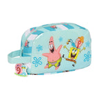 Spongebob Thermo-Lunchbox Stay positive Blau Weiß – Ansicht 1