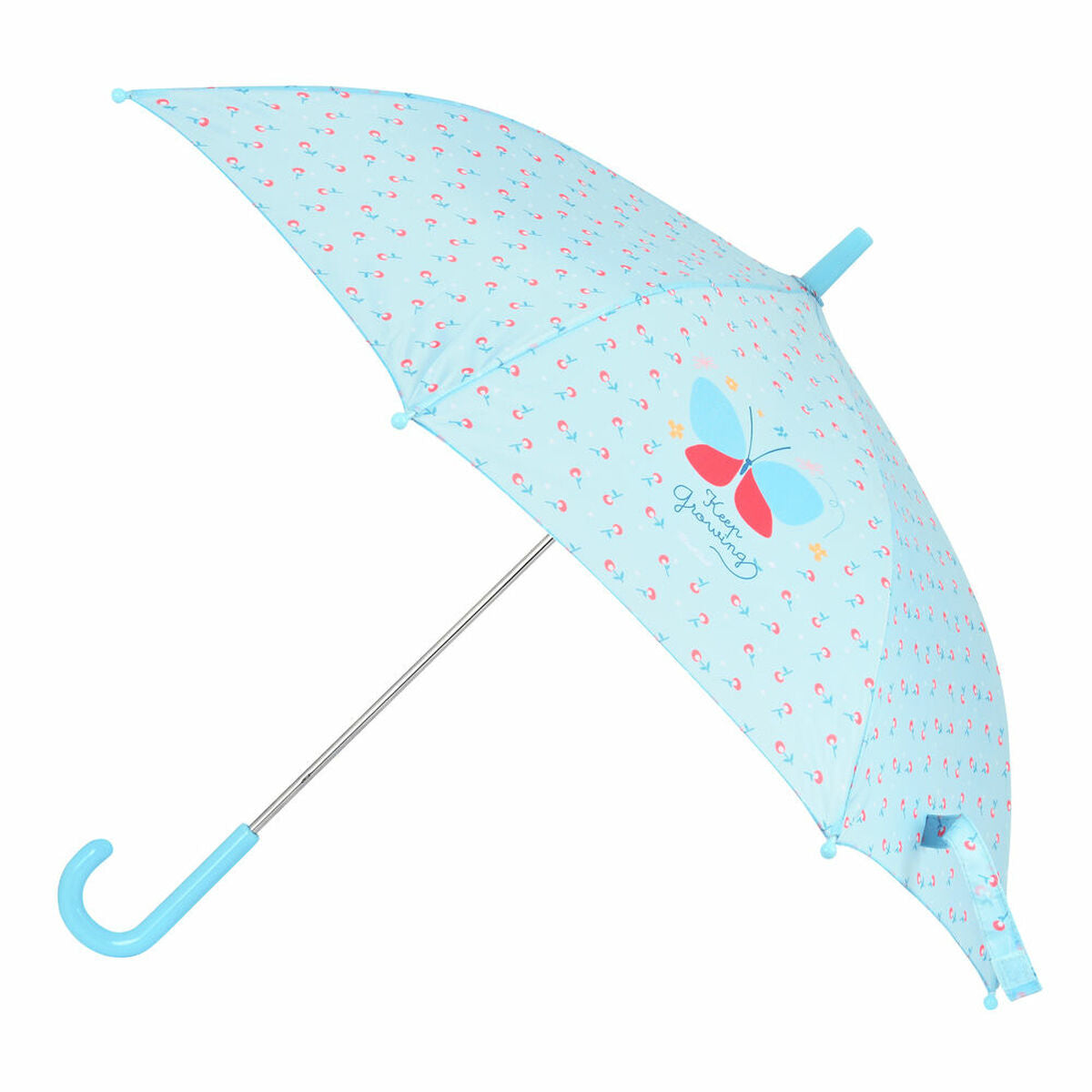 BlackFit8 Regenschirm Mariposa Blau – Produktansicht 1