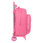 BlackFit8 Schulrucksack mit Rollen Glow up Rosa