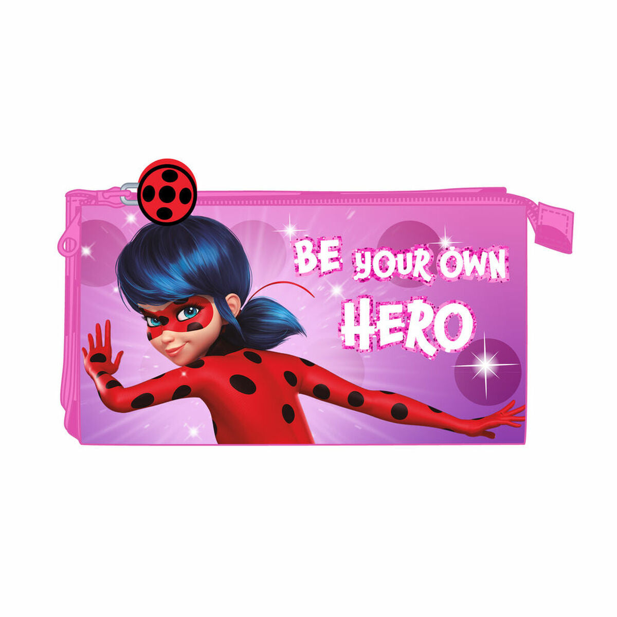 Triple Carry-all Lady Bug Fuchsia (22 x 12 x 3 cm) – Produktbild 1