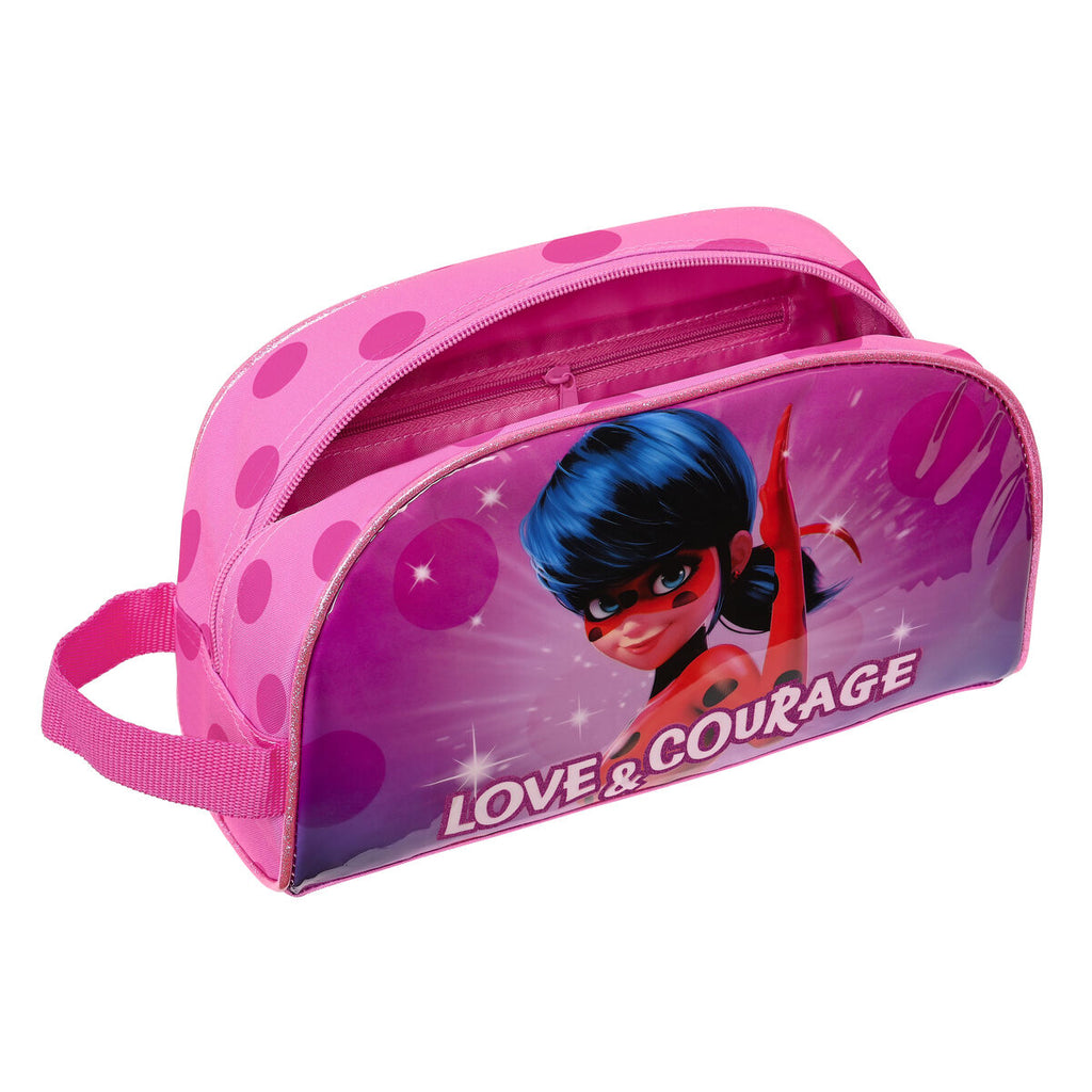 Lady Bug Schul-Kulturbeutel Fuchsia 26 x 16 x 9 cm – Ansicht 4