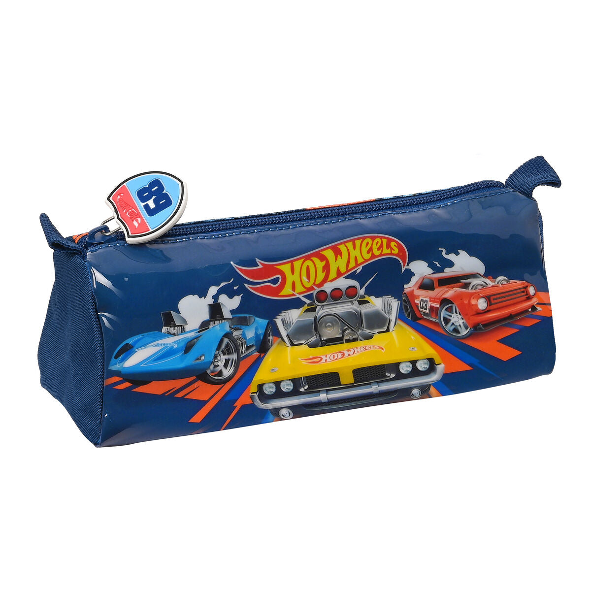 Hot Wheels Federmäppchen Speed club Orange Navy Blau – Ansicht 1