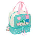 Peppa Pig Lunchbox Hübsch Blumen Gelb Mint – Produktansicht 1