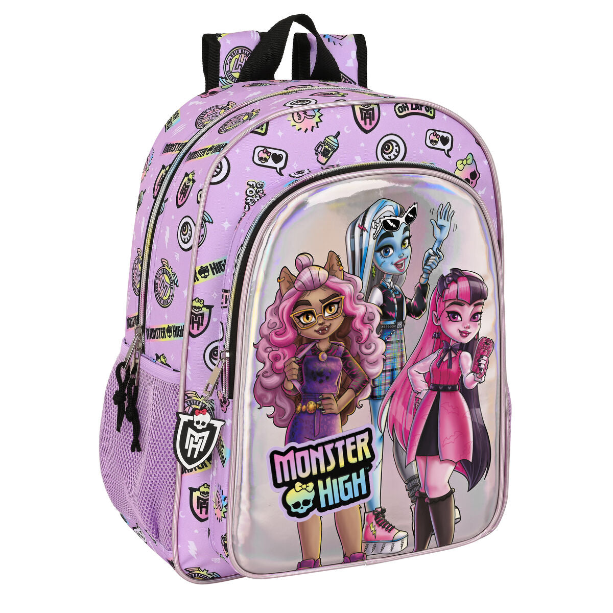 School Bag Monster High Best boos Lilac 33 x 42 x 14 cm – Produktbild 1
