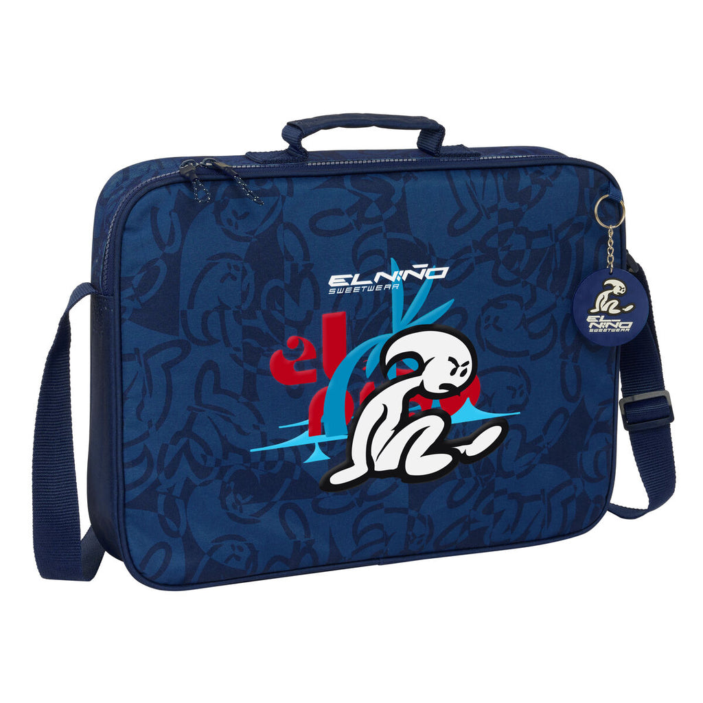 El Niño Schulranzen Paradise Navy Blau – Ansicht 1