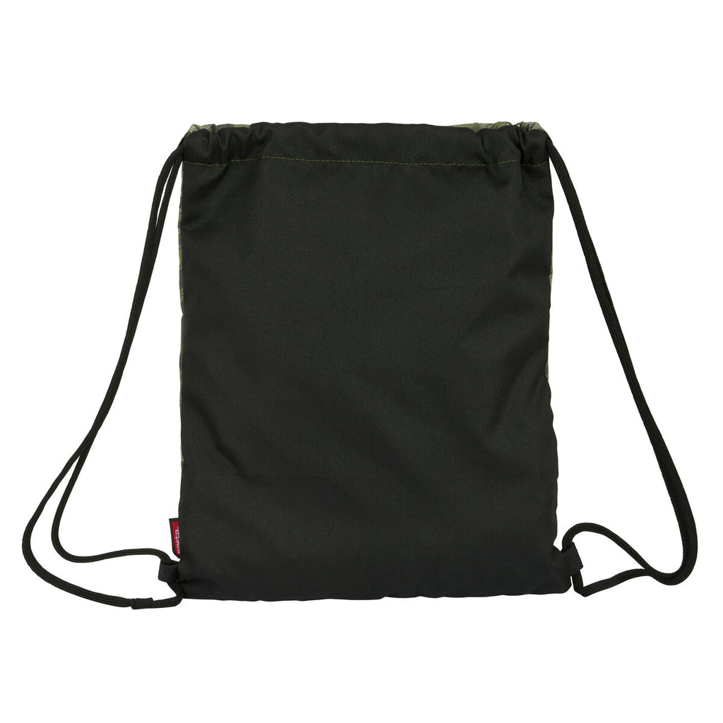 Kelme Rucksack mit Strings Reise Schwarz Grün – Produktansicht 3
