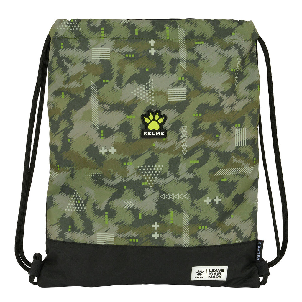 Kelme Rucksack mit Strings Reise Schwarz Grün – Produktansicht 1